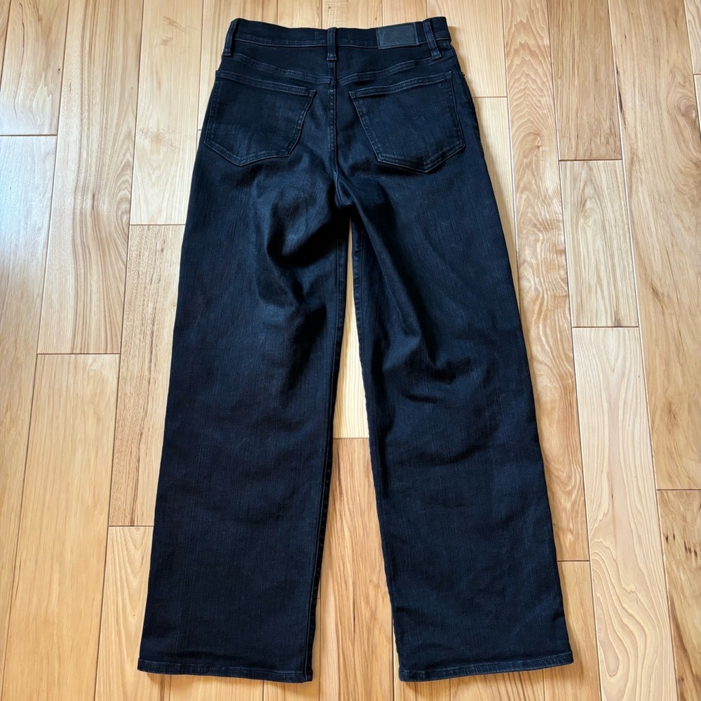 Madewell The Perfect Vintage Wide Leg Jean Black Rinse Wash - Picture 6 of 11